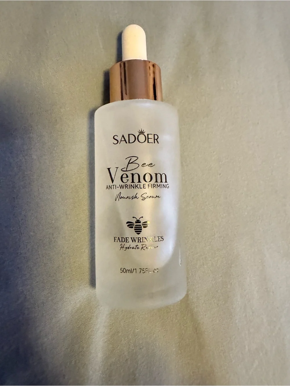 Sadoer Bee Venom Anti-Wrinkle Firming Serum - Frosted Glass Bottle